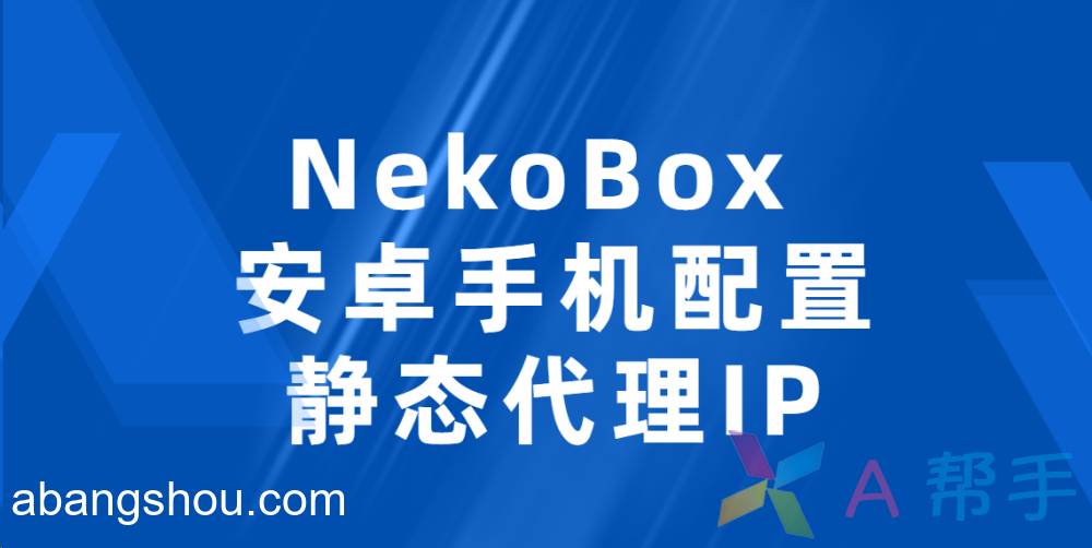 NekoBox - 安卓手机配置静态代理IP-配置教程